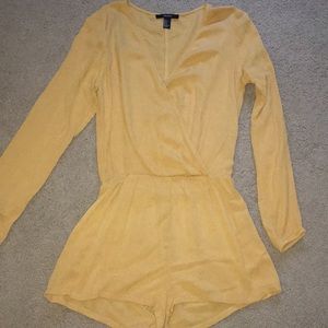 Golden Mustard Long Sleeve Romper